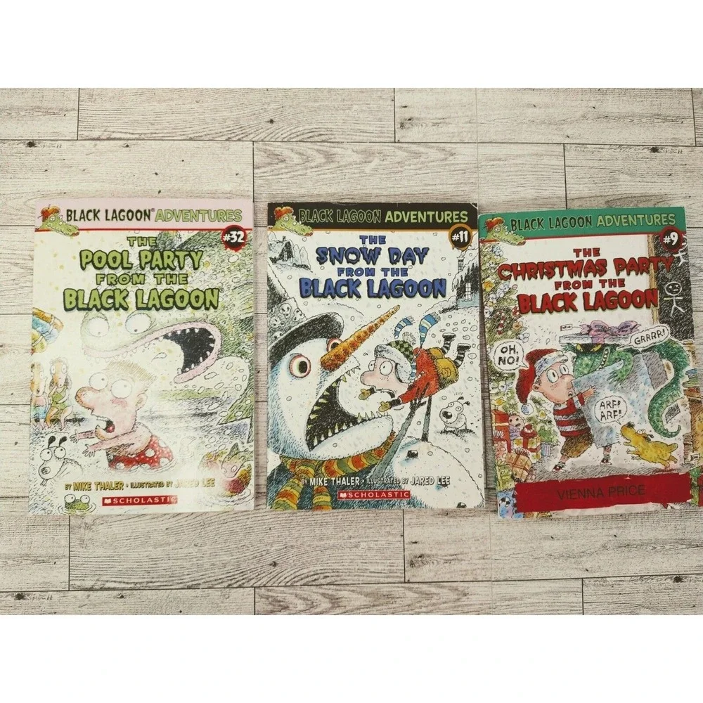 Black Lagoon Adventure Lot of 3 2000s Paperback Mike Thaler Scholastic kid humor